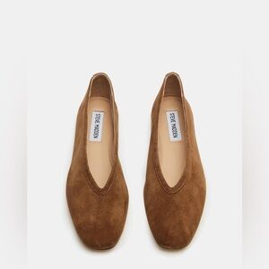 Steve Madden Leni Chestnut Suede Flats